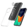 Tokkészlet és 2 előlapi/kameravédő fólia Apple iPhone 13 Mini készülékhez, átlátszó, műanyag/edzett üveg, 61821.03
