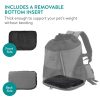 Rucsac frontal transport animale Navaris, ajustabila, cu buzunare laterale, 37x33x24 cm, 61849.22