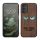 Kwmobile tok Samsung Galaxy A14 5G-hez, barna, fa/szilikon, 60817.08