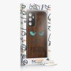 Kwmobile tok Samsung Galaxy A14 5G-hez, barna, fa/szilikon, 60817.08