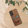 Kwmobile tok Samsung Galaxy A34 5G-hez, barna, fa/szilikon, 60813.08