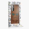 Kwmobile tok Samsung Galaxy A34 5G-hez, barna, fa/szilikon, 60813.08