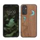 Kwmobile tok Samsung Galaxy A34 5G-hez, barna/többszínű, fa/szilikon, 60813.07
