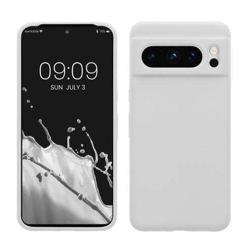 Kwmobile Google Pixel 8 Pro tok, fehér, szilikon, 61854.02