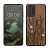 Kwmobile tok Samsung Galaxy A52/Galaxy A52 5G/Galaxy A52s 5G készülékhez, barna, fa/szilikon, 54354.16