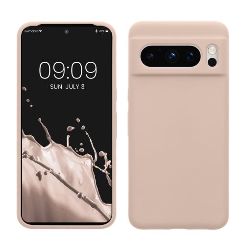 Kwmobile Google Pixel 8 Pro tok, krémszínű, szilikon, 61854.225