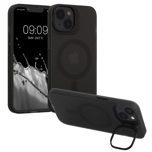 Kwmobile tok Apple iPhone 13 telefonhoz, fekete/átlátszó, szilikon, 61939.01