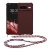 Kwmobile Google Pixel 8 telefontok nyakpánttal, lila, szilikon, 61867.187