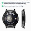 2 db Kwmobile tok készlet biztonsági üveggel Huawei Watch 4, átlátszó, műanyag, 61909.02
