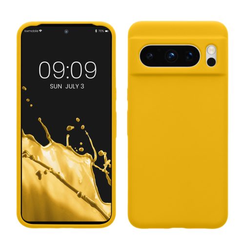 Kwmobile Google Pixel 8 Pro tok, sárga, szilikon, 61854.165