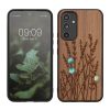 Kwmobile tok Samsung Galaxy A54 5G-hez, barna, fa/szilikon, 60799.09