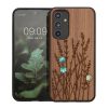 Kwmobile tok Samsung Galaxy A54 5G-hez, barna, fa/szilikon, 60799.09