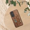 Kwmobile tok Samsung Galaxy A54 5G-hez, barna, fa/szilikon, 60799.09