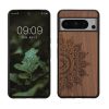 Kwmobile Google Pixel 8 Pro tok, barna, fa/szilikon, 61876.01