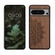 Kwmobile Google Pixel 8 Pro tok, barna, fa/szilikon, 61876.01