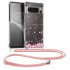 Kwmobile tok Google Pixel 8 Pro telefonhoz, átlátszó/rózsaszín, szilikon, 61866.02
