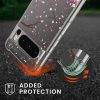 Kwmobile tok Google Pixel 8 Pro telefonhoz, átlátszó/rózsaszín, szilikon, 61866.02