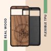 Kwmobile Google Pixel 8 tok, barna, fa/szilikon, 61875.02
