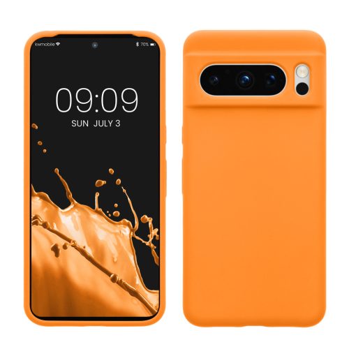 Kwmobile Google Pixel 8 Pro tok, narancssárga, szilikon, 61854.15