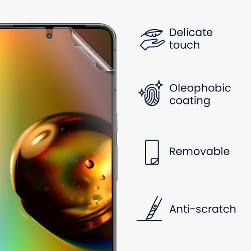 3 db Kwmobile védőfólia készlet a Google Pixel 8 telefonhoz, átlátszó, műanyag, 61869.1