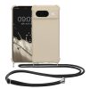 Kwmobile Google Pixel 8 telefontok nyakpánttal, krémszínű, szilikon, 61867.16