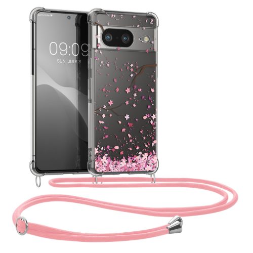 Kwmobile Google Pixel 8 telefontok nyakpánttal, többszínű, szilikon, 61865.02