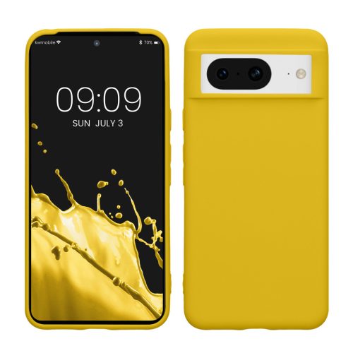 Kwmobile Google Pixel 8 tok, sárga, szilikon, 61855.165