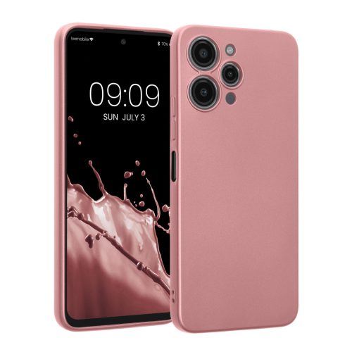 Kwmobile tok Xiaomi Redmi 12-höz, rózsaszín, szilikon, 61880.31