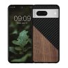 Kwmobile Google Pixel 8 tok, barna/fekete, fa/szilikon, 61873.01