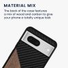 Kwmobile Google Pixel 8 tok, barna/fekete, fa/szilikon, 61873.01