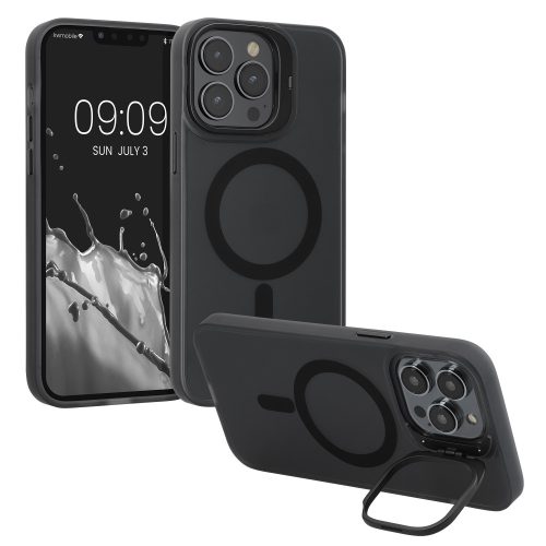 Kwmobile tok Apple iPhone 13 Pro készülékhez, fekete/átlátszó, szilikon, 61940.01