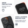 Kwmobile tok Apple iPhone 13 Pro készülékhez, fekete/átlátszó, szilikon, 61940.01