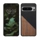 Kwmobile Google Pixel 8 Pro tok, barna/fekete, fa/szilikon, 61874.01