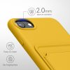 Kwmobile tok Apple iPhone SE (2022)/iPhone SE (2020)/iPhone 8 készülékhez, sárga, szilikon, 55117.165