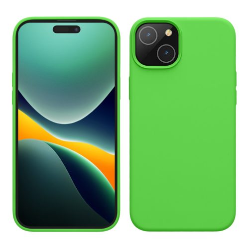 Kwmobile Apple iPhone 15 tok, zöld, szilikon, 61953.159