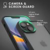 Kwmobile tok Apple iPhone 15-höz, fekete/átlátszó, polikarbonát, 61961.01