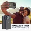 Kwmobile tok Apple iPhone 15-höz, fekete/átlátszó, polikarbonát, 61961.01