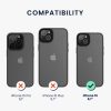 Kwmobile tok Apple iPhone 15-höz, fekete/átlátszó, polikarbonát, 61961.01