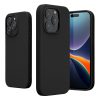 Kwmobile tok Apple iPhone 15 Pro készülékhez, fekete, szilikon, 61955.01