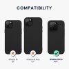 Kwmobile tok Apple iPhone 15 Pro készülékhez, fekete, szilikon, 61955.01