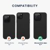 Kwmobile tok Apple iPhone 15 Pro Max-hoz, fekete, szilikon, 61956.01