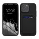 Kwmobile tok Apple iPhone 15 Pro Max-hoz, fekete, szilikon, 62020.01