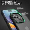 Kwmobile tok Apple iPhone 15 Pro Max készülékhez, fekete/átlátszó, polikarbonát, 61964.01