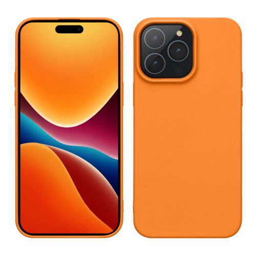 Kwmobile Apple iPhone 15 Pro tok, narancssárga, szilikon, 61959.15