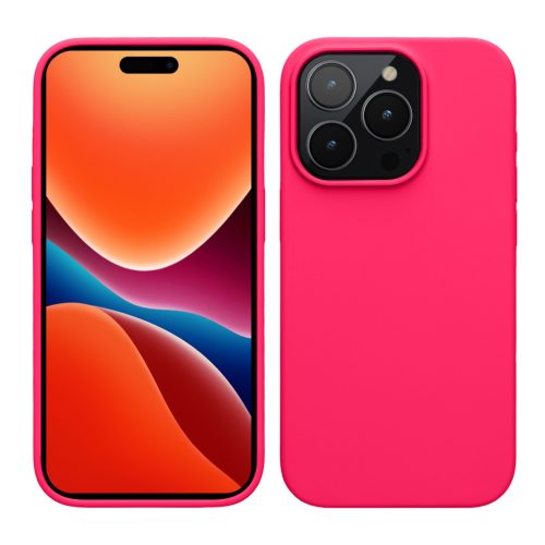 Kwmobile tok Apple iPhone 15 Pro Max-hoz, rózsaszín, szilikon, 61956.77