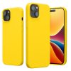 Kwmobile tok Apple iPhone 15-höz, sárga, szilikon, 61953.165