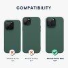 Kwmobile tok Apple iPhone 15 Pro Max-hoz, zöld, szilikon, 61956.166