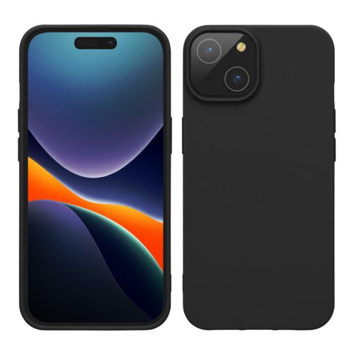 Kwmobile tok Apple iPhone 15 Plus-hoz, fekete, szilikon, 61958.47
