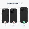 Kwmobile tok Apple iPhone 15 Plus-hoz, fekete, szilikon, 61958.47