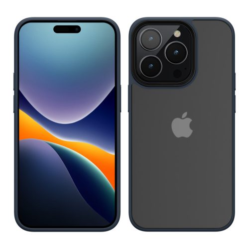 Kwmobile Apple iPhone 15 Pro tok, kék/átlátszó, polikarbonát, 61963.17